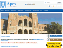 Tablet Screenshot of apexcollegeprep.com